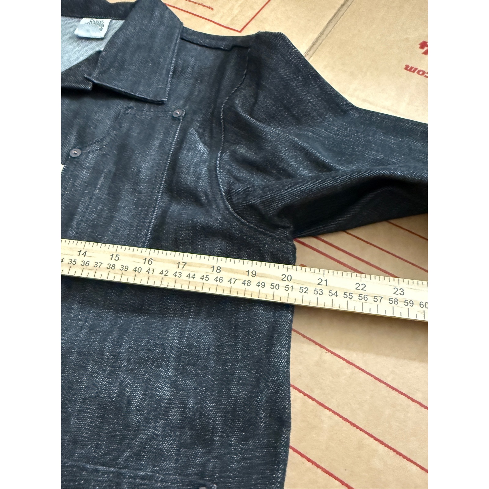 Railcar Fine Goods Deuce Jacket Mens M Indigo Raw Denim Chore Coat Made In Usa — image 4 of 8